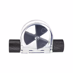 Alphacool 17366 Eisfluegel flow indicator black G1/4 inner thread - acryl Water cooling Monitoring