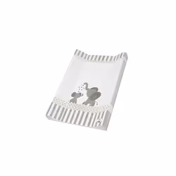 Wedge Changing Mat From 0 Months, Modern Elephants, Bella Bambina, White/Gray, 50 x 70 cm, 20099 0001 CG