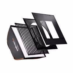 Walimex pro Softbox PLUS Orange Line 80x120, Black, White, Aluminium, Cotton, PVC, 2.2 kg, 490 mm, 800 mm, 1200 mm