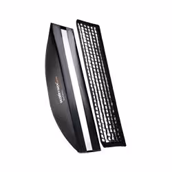 Walimex pro Softbox PLUS Orange Line 22x90, Black, White, Aluminium, Cotton, PVC, 1.2 kg, 315 mm, 220 mm, 900 mm