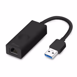 Fantec UMP-E1000, USB 3.2 Gen 1 (3.1 Gen 1) Type-A, IEEE 802.3x, Black, RJ-45, Windows 10, Windows 7, Windows 8, Windows 8.1, ...