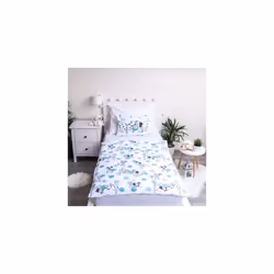 Disney 101 Dalmatians Baby Cot Duvet and Pillow Set | Boys & Girls Toddler Bedding sets | Featuring The Ionic Dalmatian Family, White