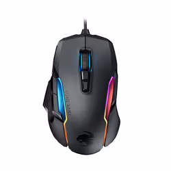 ROCCAT Kone AIMO Remastered, Right-hand, Optical, USB Type-A, 16000 DPI, 1 ms, Black