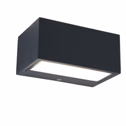 LUTEC GEMINI, Outdoor wall lighting, Grey, Aluminium, IP54, Facade, I