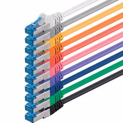 1aTTack 4250344832607, 0.5 m, Cat6a, SF/UTP (S-FTP), RJ-45, RJ-45, Multicolour