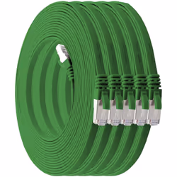1aTTack 4250344834205, 1 m, Cat7, U/FTP (STP), RJ-45, RJ-45, Green