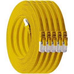 1aTTack 4250344834649, 3 m, Cat7, U/FTP (STP), RJ-45, RJ-45, Yellow