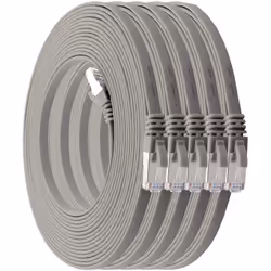 1aTTack 4250344834885, 5 m, Cat7, U/FTP (STP), RJ-45, RJ-45, Grey