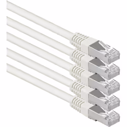 1aTTack 4250344835813, 0.25 m, Cat6, S/FTP (S-STP), RJ-45, RJ-45, White