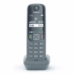 Gigaset AS690HX, DECT telephone, Wireless handset, Speakerphone, 150 entries, Black