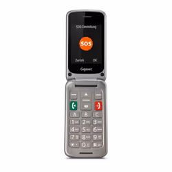 Gigaset GL590, Clamshell, Dual SIM, 7.11 cm (2.8"), 0.3 MP, 800 mAh, Silver