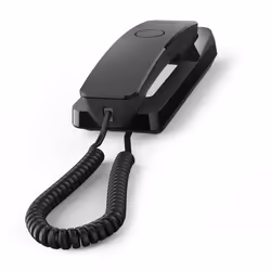 Gigaset DESK 200, Analog telephone, Wired handset, 10 entries, Black