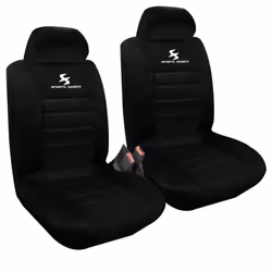 WOLTU Car Van Seat Covers Front Pair black Universial for Cars Vans and MPVs