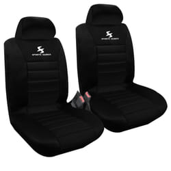WOLTU Car Van Seat Covers Front Pair black Universial for Cars Vans and MPVs