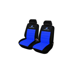 WOLTU Car Van Seat Covers Front Pair blue black Universial for Cars Vans and MPVs