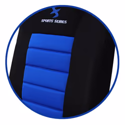 WOLTU Car Van Seat Covers Front Pair blue black Universial for Cars Vans and MPVs