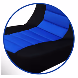 WOLTU Car Van Seat Covers Front Pair blue black Universial for Cars Vans and MPVs