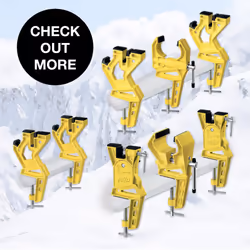 TOKO Freeride Ski Vise Grip for Tuning and Waxing - Secure No Slip Grip and Holding Position for Freestyle and Jumping Ski Edge Preparation - 3 Piece - Additional view 4