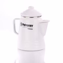 Petromax Tea and Coffee Percolator "Perkomax" (White), Single teapot, 1300 ml, White, Steel