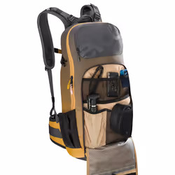 EVOC FR Enduro 16l backpack Brown, Grey Mesh, Neoprene, Nylon, Ripstop