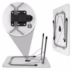 Deuba 101446 camping table Silver, White - Additional view 5