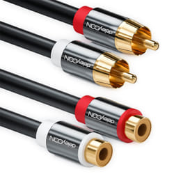 deleyCON MK228 audio cable 2 m 2 x RCA Black