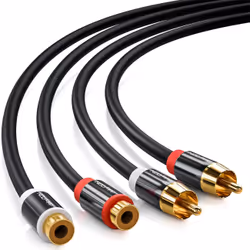 deleyCON MK228 audio cable 2 m 2 x RCA Black
