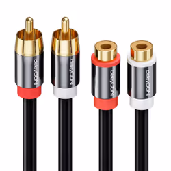 deleyCON MK228 audio cable 2 m 2 x RCA Black