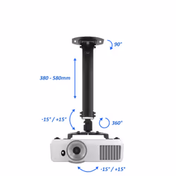 deleyCON MK-W-53 project mount Ceiling Black
