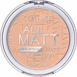 CATRICE All Matt Plus – Shine Control, Universal, Sand Beige, Beige, Pot, Pressed powder, Matte