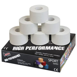 6 x Sports Tape 10 m x 3.8 cm White Zinc Oxide Finger Tape Tearable Skinfriendly Handball Football Volleyball Rugby
