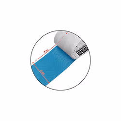 5 Rolls Kinesiology Tape Many Colors 5 m x 5 cm Application Examples E- Book Skin Friendly Muscle Support Elastic Strapping Tape, Colour:Light Blue