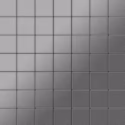 Metal Mosaic Tile Stainless Steel brushed grey 1.6mm Attica-S-S-B