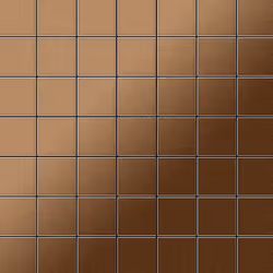Metal Mosaic Tile Titanium Amber brushed copper 1.6mm Attica-Ti-AB