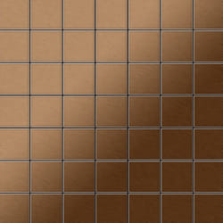 Metal Mosaic Tile Titanium Amber brushed copper 1.6mm Attica-Ti-AB