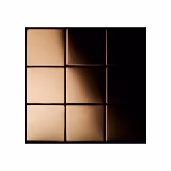 Metal Mosaic Tile Titanium Amber mirror copper 1.6mm Attica-Ti-AM
