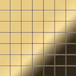 Metal Mosaic Tile Brass mill gold 1.6mm Attica-BM