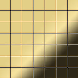 Metal Mosaic Tile Brass mill gold 1.6mm Attica-BM