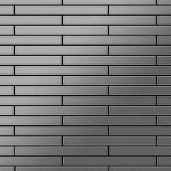 Metal Mosaic Tile Stainless Steel brushed grey 1.6mm Avenue-S-S-B