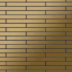 Metal Mosaic Tile Titanium Gold brushed gold 1.6mm Avenue-Ti-GB
