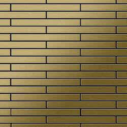 Metal Mosaic Tile Titanium Gold brushed gold 1.6mm Avenue-Ti-GB