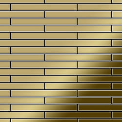 Metal Mosaic Tile Titanium Gold mirror gold 1.6mm Avenue-Ti-GM