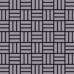 Metal Mosaic Tile Stainless Steel matt grey 1.6mm Basketweave-S-S-MA