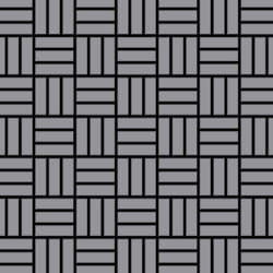 Metal Mosaic Tile Stainless Steel matt grey 1.6mm Basketweave-S-S-MA