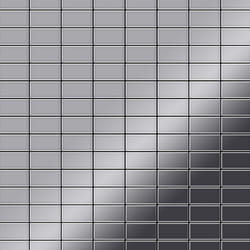 Metal Mosaic Tile Stainless Steel marine mirror grey 1.6mm Bauhaus-S-S-MM