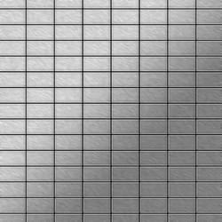 Metal Mosaic Tile Stainless Steel marine brushed grey 1.6mm Bauhaus-S-S-MB