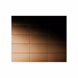 Metal Mosaic Tile Titanium Amber brushed copper 1.6mm Bauhaus-Ti-AB