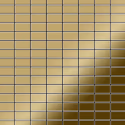 Metal Mosaic Tile Titanium Gold mirror gold 1.6mm Bauhaus-Ti-GM