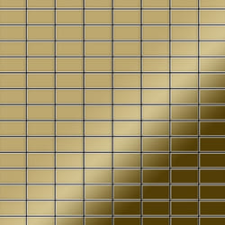 Metal Mosaic Tile Titanium Gold mirror gold 1.6mm Bauhaus-Ti-GM