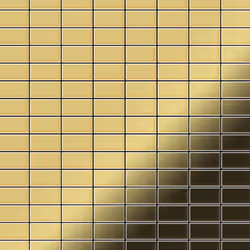 Metal Mosaic Tile Brass mill gold 1.6mm Bauhaus-BM